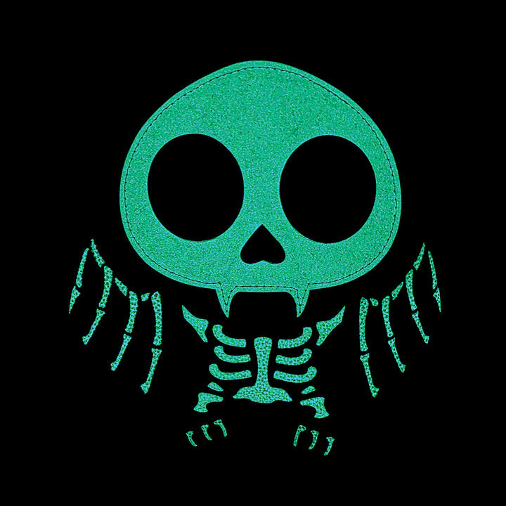 Glow in the Dark Sugar Skull Bat Handbag - Purse