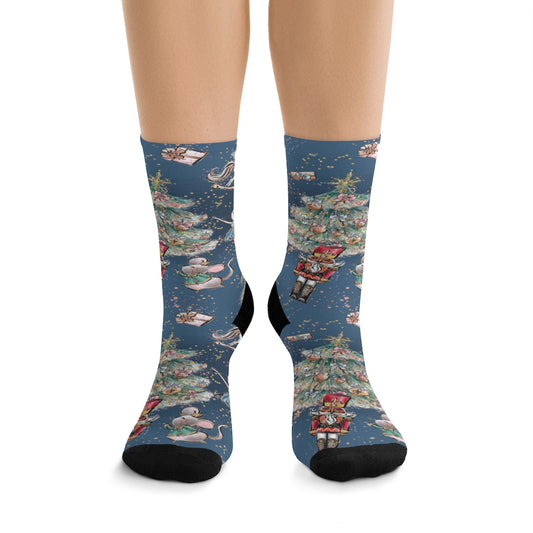 Blue Winter Nutcracker - Socks