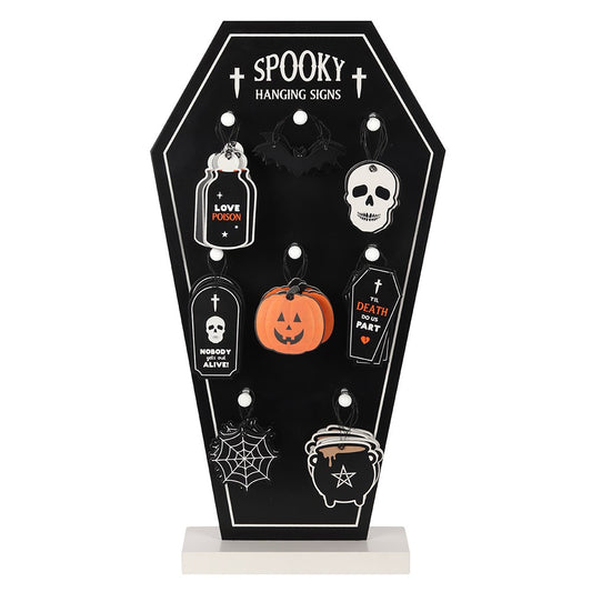 Spooky Mini Hanging Signs - Home Decor