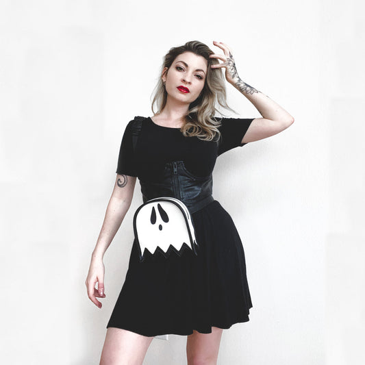 Black & White Ghost Fanny Pack