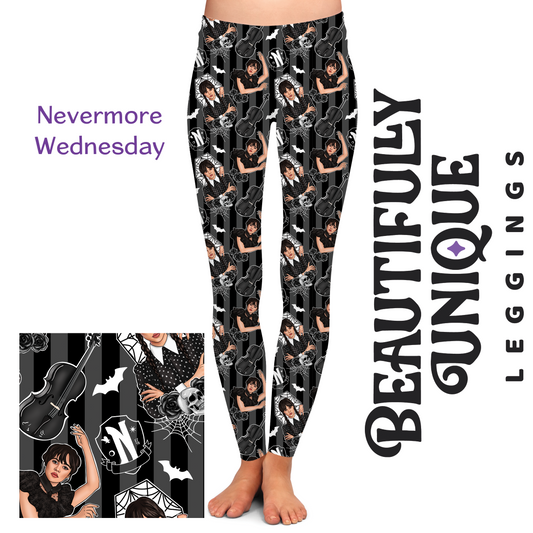 Nevermore Wednesday Leggings (Semi-Exclusive)
