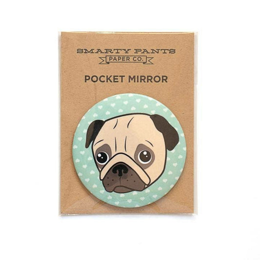 Pug Pocket Mirror (Smarty Pants Paper)