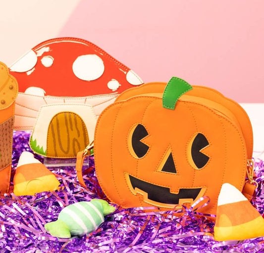 Jack-O-Lantern Pumpkin Handbag by Bewaltz - Purse