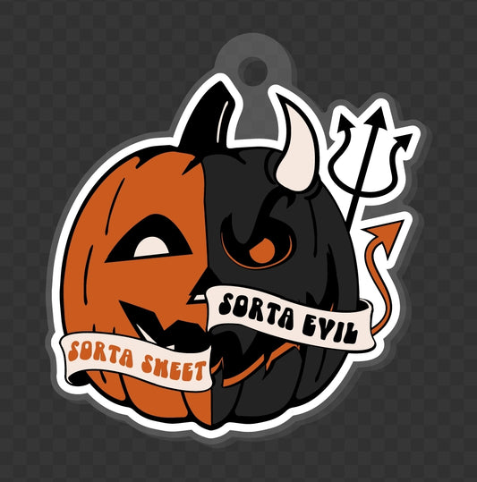 Sorta Sweet Sorta Evil - Keychain