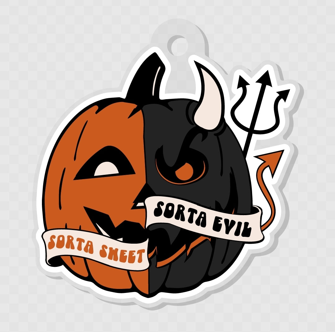 Sorta Sweet Sorta Evil - Keychain