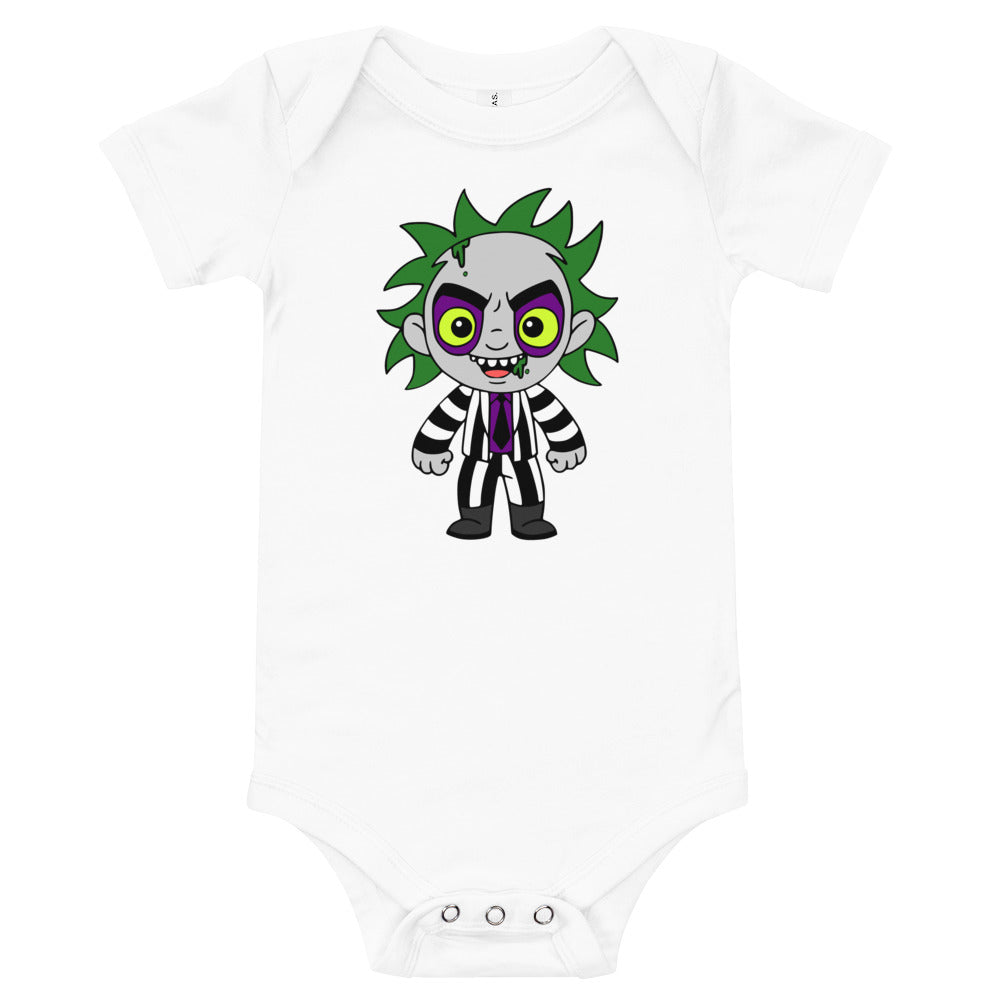 Baby Beetlejuice Horror Baby Short Sleeve Onesie