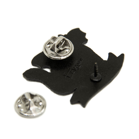 "Evil As Heck" Devil Cat With Wings Enamel Pin