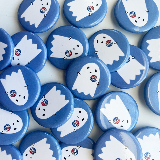 Vote Ghost Button - Keegsie Designs