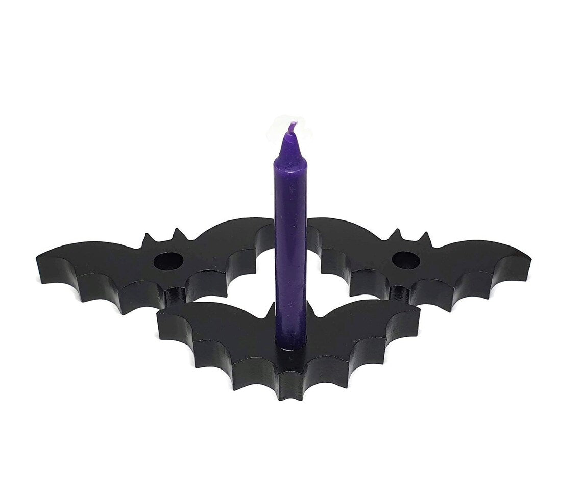 SUPER CLEARANCE Bat Spell Candle Holder