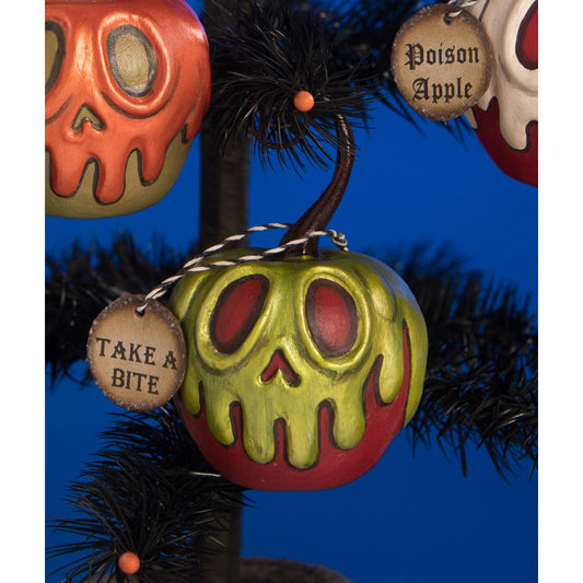 Red Apple With Green Poison Ornament (Charmed Confections)