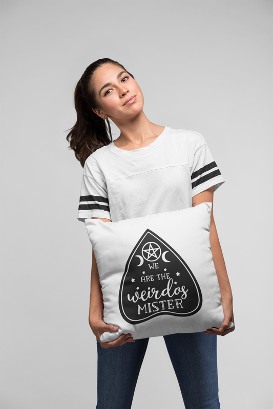 We Are The Weirdos Mister - Black Pillow Cover