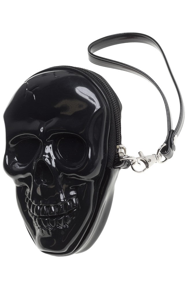 Smiling Skull Wristlet