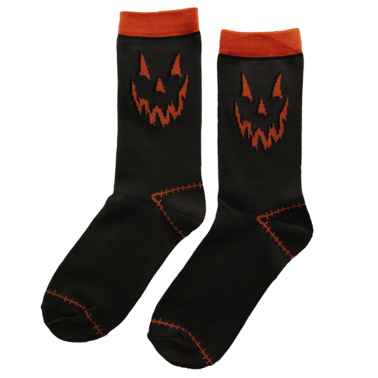 Jack-O-Lantern Pumpkin Socks