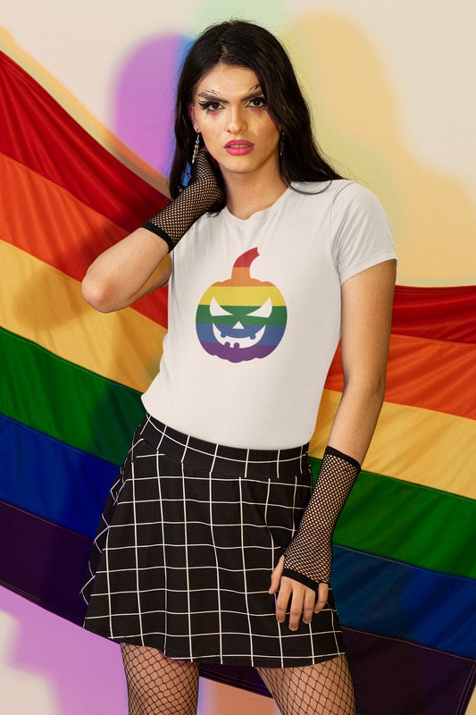 Pride Jack-O-Lantern Rainbow Tee - Unisex Shirt