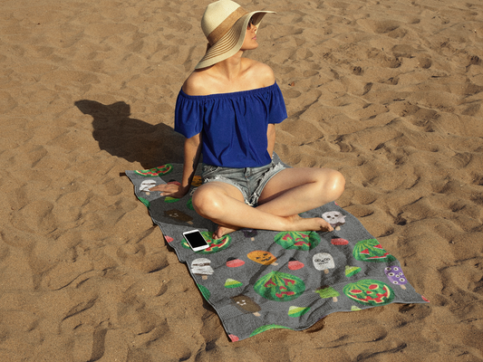 Jack-o-Melon Beach Towel