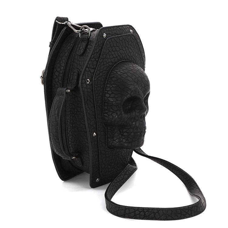 Protruded Skull Coffin Bag