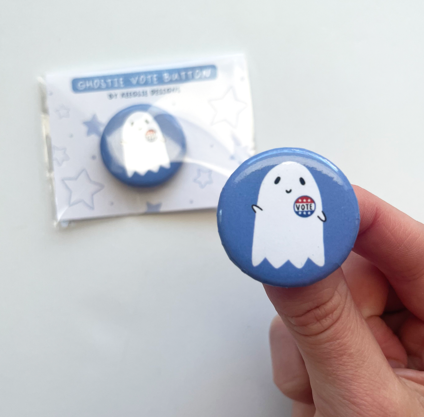 Vote Ghost Button - Keegsie Designs