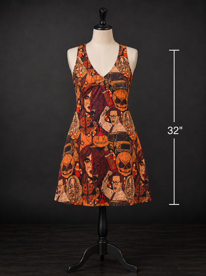 Pre-Order: Halloween Horror - Jezzebelle Wide Strap V-Neck Nightdress