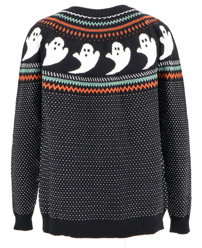 CLEARANCE Ghosts Cardigan Sweater (Orange or Black)