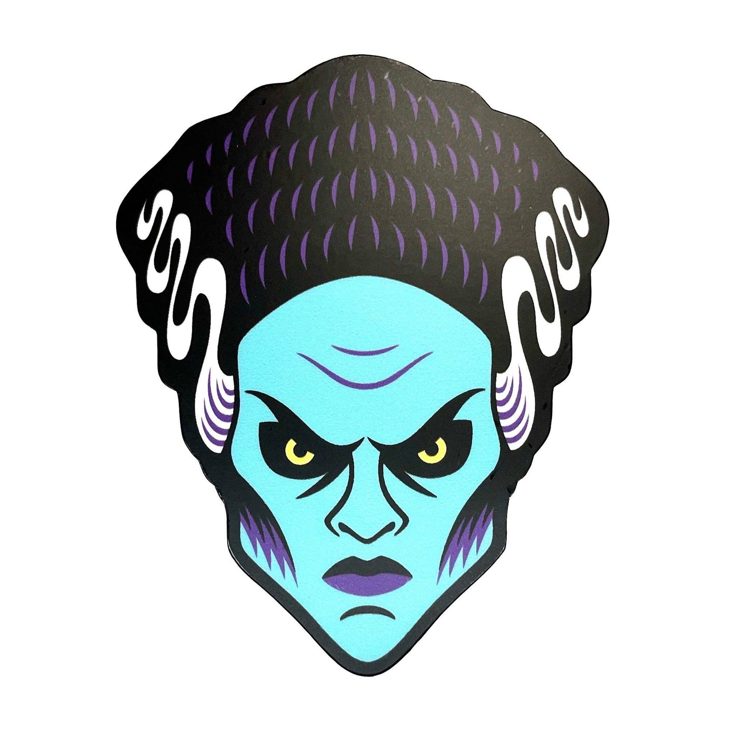 Bride Of Frankenstein Head Vinyl Sticker (Monsterologist)