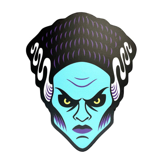 Bride Of Frankenstein Head Vinyl Sticker (Monsterologist)