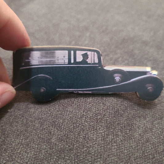 Wooden Hearse Magnet