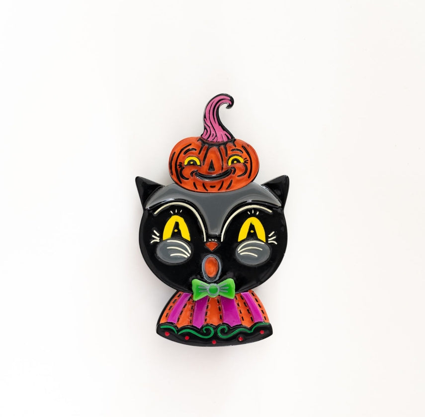 Black Cat & Kinny Brooch (Johanna Parker x Lipstick & Chrome)