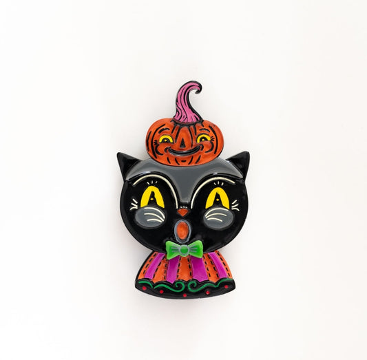 Black Cat & Kinny Brooch (Johanna Parker x Lipstick & Chrome)