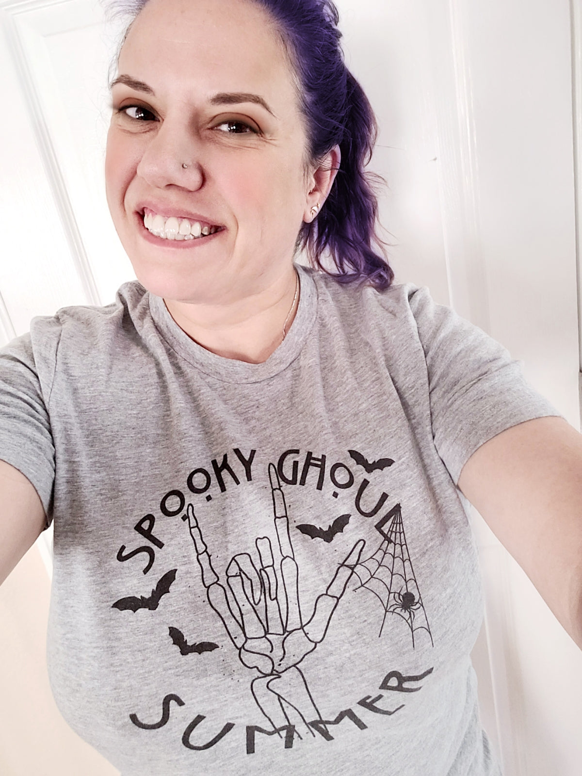 Spooky Ghoul Summer Spiderwebs And Bats Tee - Unisex Shirt