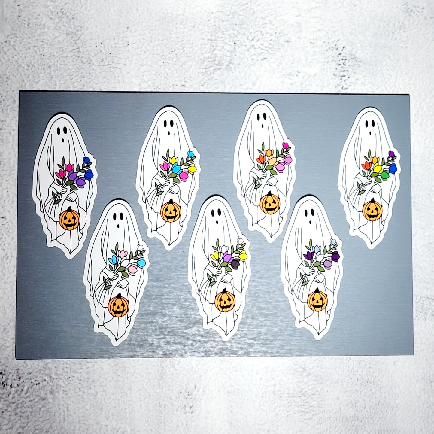 Spooky Ghost Pride Flag Sticker