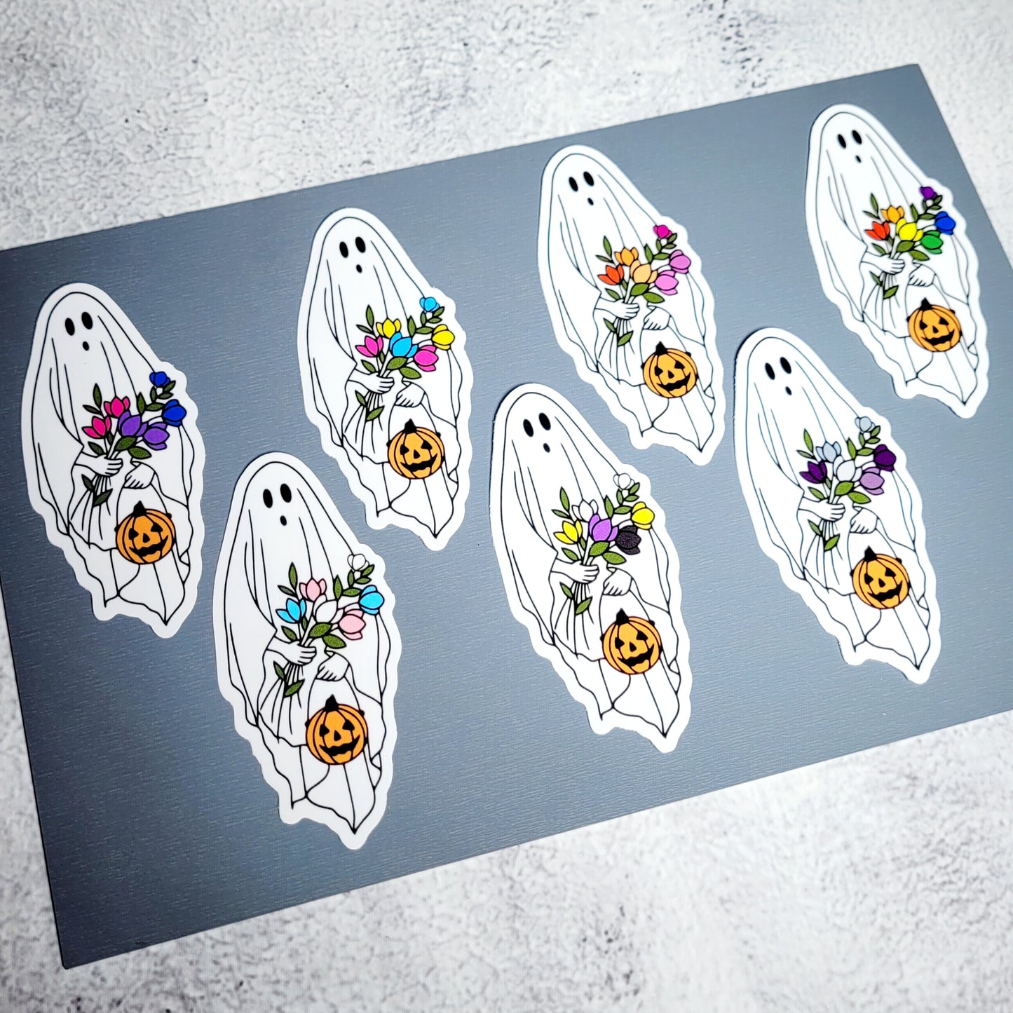 Spooky Ghost Pride Flag Sticker