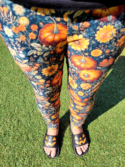 Fall Embroidery - Pocket Leggings