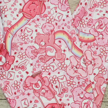 Care Hearts (Semi-Exclusive) - 1980s Cartoon Hearts Valentine's Day Love High-quality Handcrafted Vibrant Leggings
