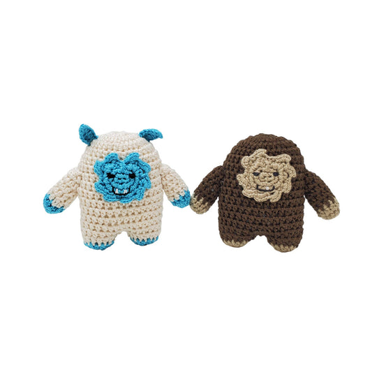 Crochet Bigfoot or Yeti Ornaments