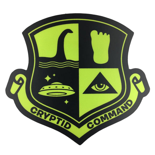 Cryptid Command Military Insignia Cryptozoology Sticker (Monsterologist)