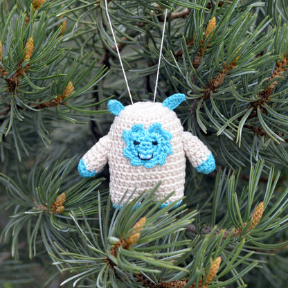 Crochet Bigfoot or Yeti Ornaments