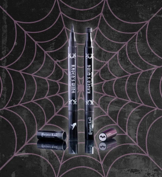 Black Bat Spooky Graphic Stamp Eyeliner Pen (Sinister Love Cosmetics)