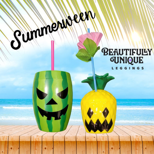 Summerween Tumbler (Jack-o-Melon or Carved Pineapple)