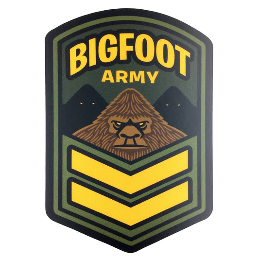 Bigfoot Army Military Insignia Cryptozoology Sticker (Monsterologist)