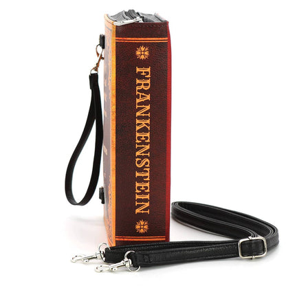 Bride + Frank Frankenstein Mary Shelley Book Clutch Bag