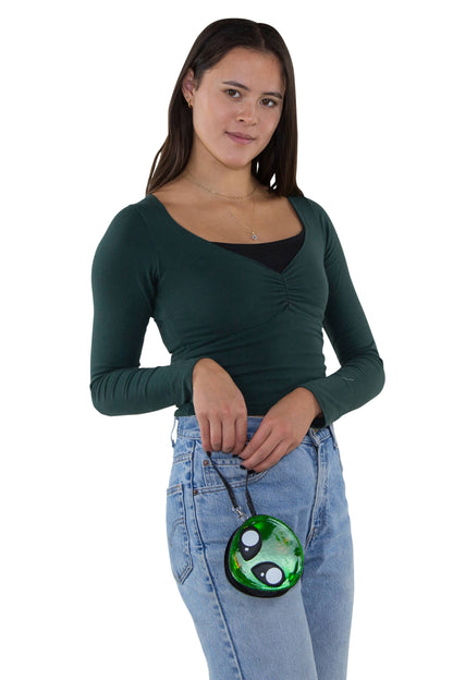 Alien Face Wristlet