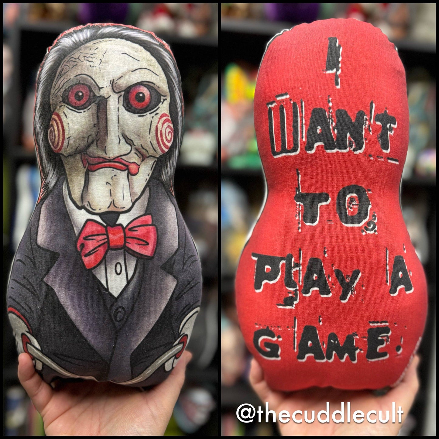 Billy the Puppet SAW Inspired Plush Doll (The Cuddle Cult)