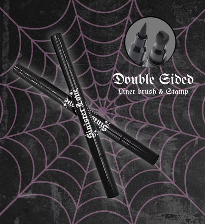 Black Bat Spooky Graphic Stamp Eyeliner Pen (Sinister Love Cosmetics)