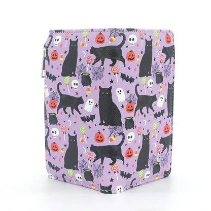 Halloween Black Cat Collage Wallet
