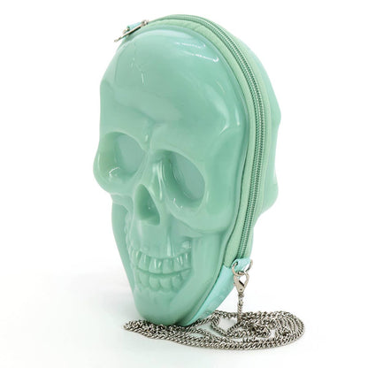 Glow in the Dark Skull Head Crossbody Bag - Halloween Purse