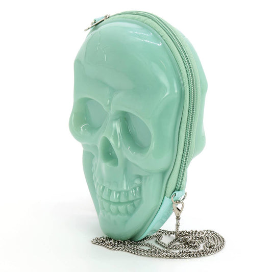 Glow in the Dark Skull Head Crossbody Bag - Halloween Purse