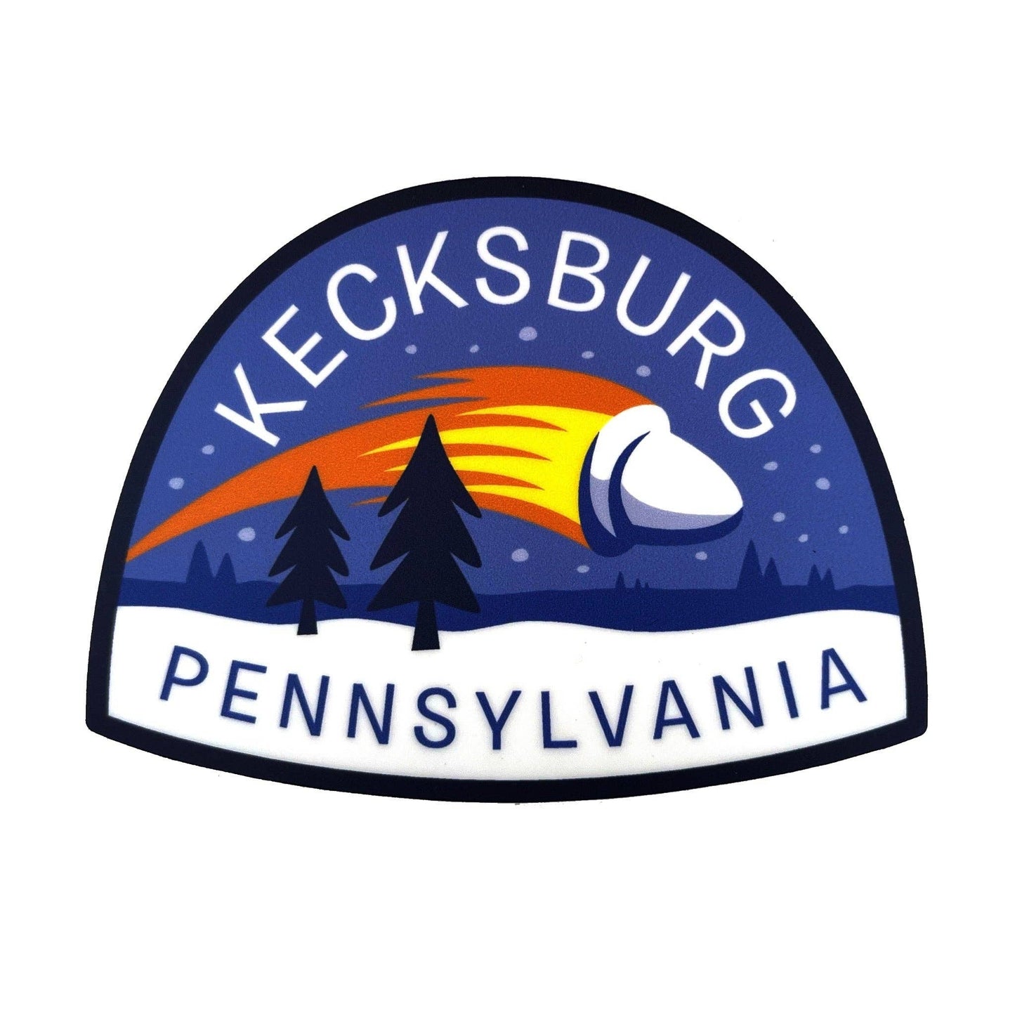 Kecksburg, Pennsylvania Travel Sticker (Monsterologist)