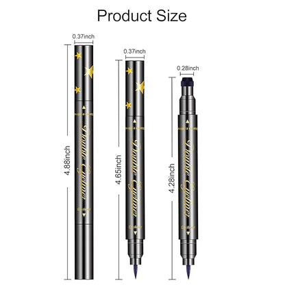 Dual-Ended Colored Eyeliner Stamp Pen – Waterproof, Smudge-Proof Long-Lasting Liquid Eyeliner