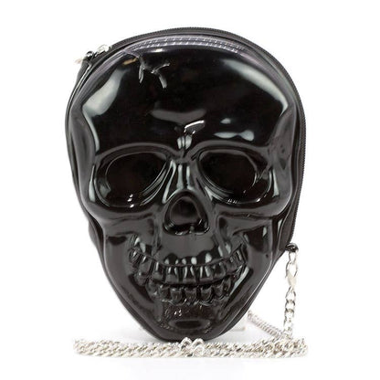 Glow in the Dark Skull Head Crossbody Bag - Halloween Purse