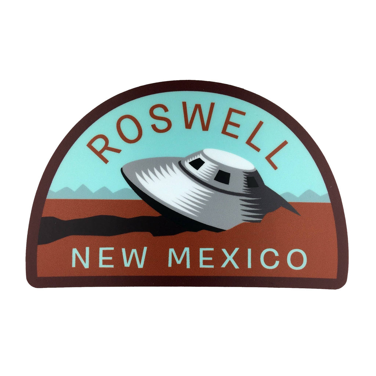 Roswell, New Mexico Travel Sticker (Monsterologist)